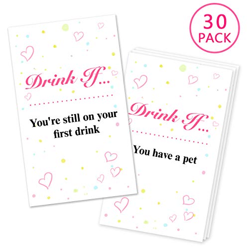 30 Drink If Bachelorette Party Game Cards, Girls Night Out Activity, Bridal  Shower Party Game Cards,Bachelorette Party Ideas Game Supplies - Bachelor  Party & Bachelorette Party Bavaro Punta Cana